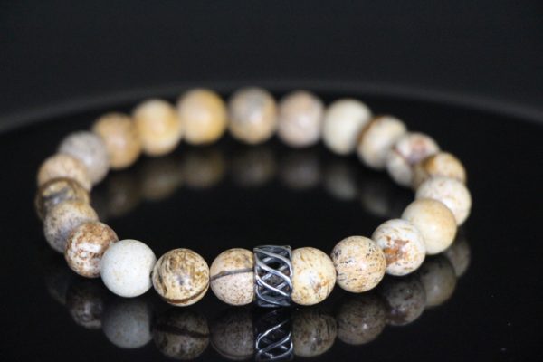 Owhee Picture Jasper Stretch Bracelet