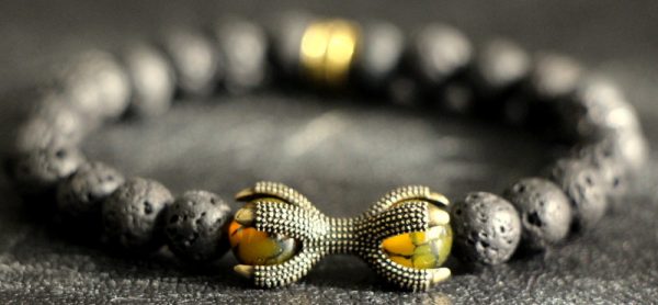 Lava Stone Stretch Bracelet