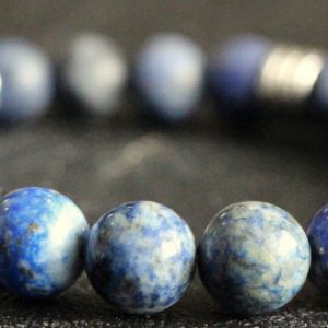 Sodalite & Hematite Stretch Bracelet