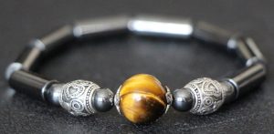 Tiger's Eye Hematite Stretch Bracelet