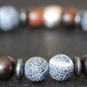 Jasper Ebony Stretch Bracelet