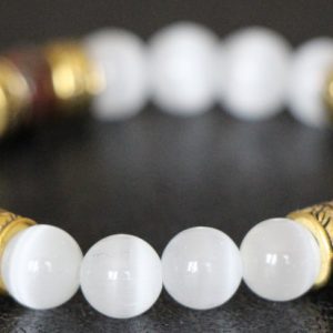 Cat's Eye Opal Stretch Bracelet