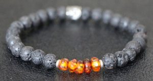 Lava Stone Stretch Bracelet