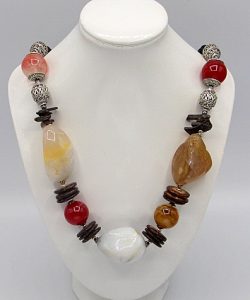 Botswana Agate Statement Necklace