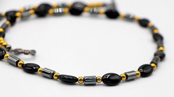 Onyx and Hematite Necklace